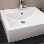 Ceramic Rectangular Basin Above Counter Vanity Sink 520x420x150mm White  6