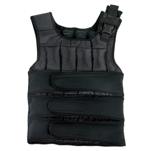 Adjustable 20Kg Weighted Training Vest Padded Shoulders Dual Straps Safety Buckle