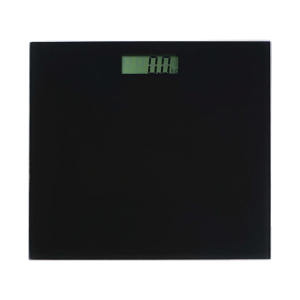 Digital Bathroom Scale 150KG Auto Off Low Profile Black Glass Design