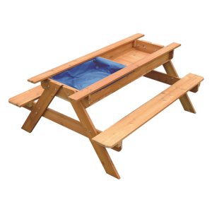 Kids Sand Water Play Picnic Table FSC Timber Versatile Outdoor 50kg Limit