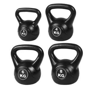 Kettlebell Set 4pcs 20KG Weight Training Muscle Building Black