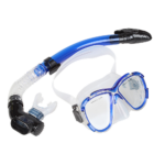 Adult Snorkel Set Panoramic View Hypoallergenic Tempered Glass Age 8+