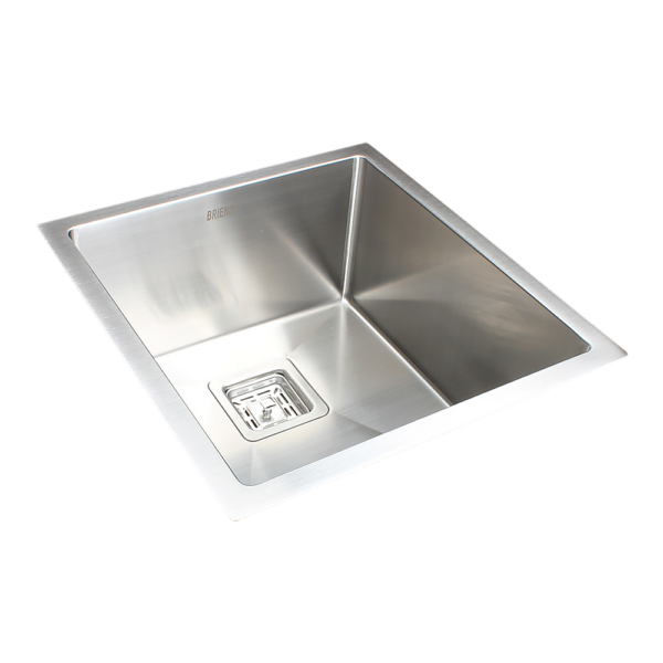 Stainless Steel Kitchen Sink 430x455mm 1.5mm Thick Undermount Topmount Square Waste