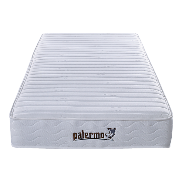 Single Mattress 20cm Encased Coil CertiPUR US Foam Quilted Cover White 92x187cm