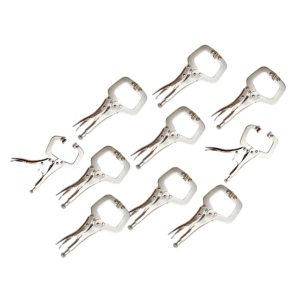 Welding C Clamp Set 10pc 6 Steel Locking Pliers Swivel Pad Vice Grip Heavy Duty