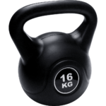 16KG Kettlebell Fitness Training Weight Gym Endurance Muscle Tone Black 26x31cm