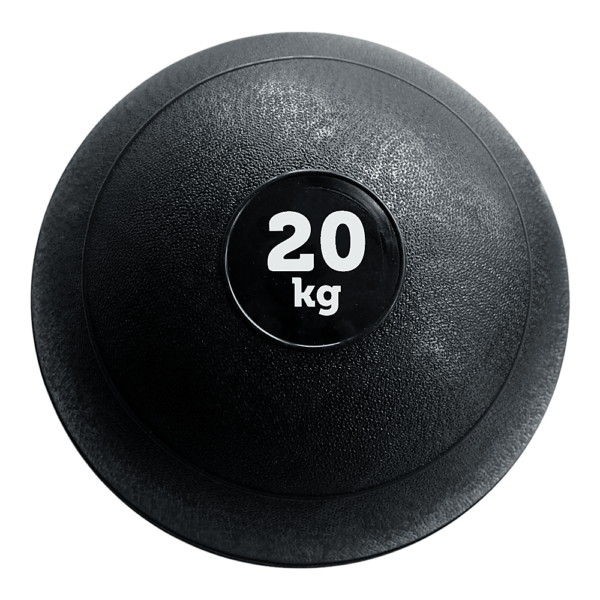 20kg Slam Ball Core Strength Training No Bounce Durable Black CrossFit MMA BootCamp