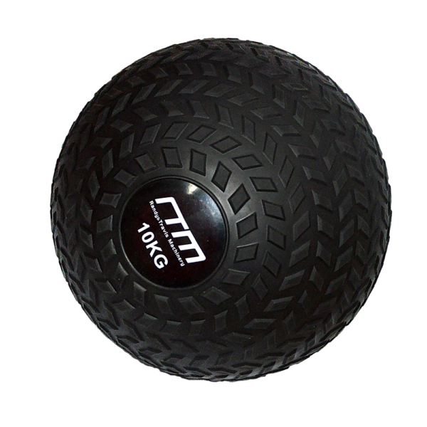 Slam Ball 10kg Tyre Tread Grip Non Bounce Fitness Medicine Ball Black