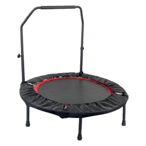 Mini Trampoline 40 Fitness Rebounder with Stability Handle 110kg Capacity Black