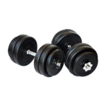 Adjustable Dumbbell Set 30KG Weight Home Gym Fitness Non Slip Grip Steel Bar