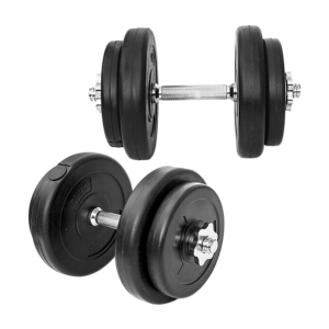 Adjustable Dumbbell Set 20KG Weight Plates Non Slip Handle Home Gym Fitness