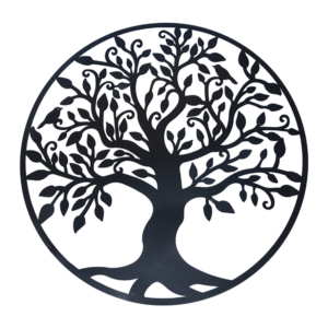 Tree of Life Metal Wall Art Black Iron Sculpture Indoor Outdoor Decor 99cm