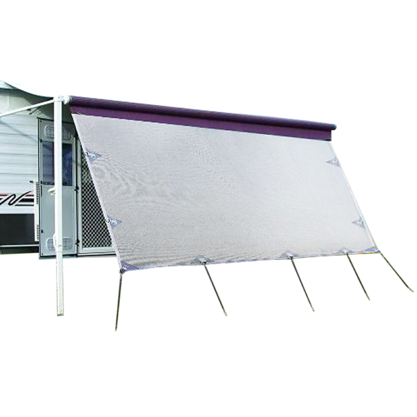 Privacy Screen 3.7m Sunshade UV Water Resistant with Guy Ropes & Bag