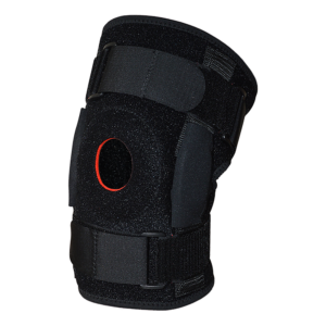 Hinged Knee Brace Support Large 40 50cm ACL MCL Runner's Knee Stability Black