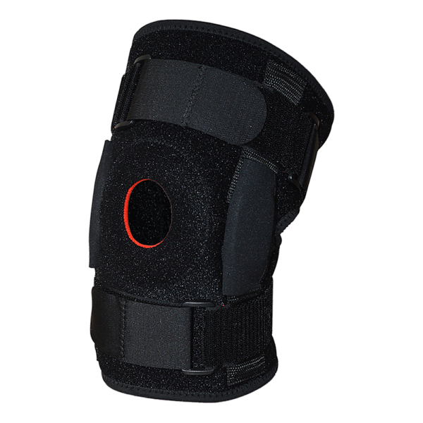 Hinged Knee Brace Support Large 40 50cm ACL MCL Runner's Knee Stability Black