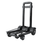 Folding Hand Truck Dolly Collapsible Trolley Luggage Cart 70Kg Capacity Black