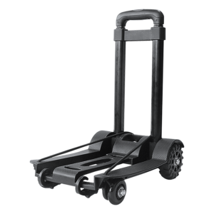 Folding Hand Truck Dolly Collapsible Trolley Luggage Cart 70Kg Capacity Black