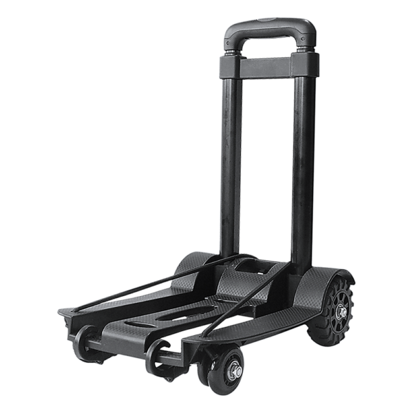 Folding Hand Truck Dolly Collapsible Trolley Luggage Cart 70Kg Capacity Black