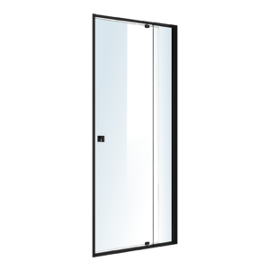 Semi Frameless Shower Screen 82 90x195cm Safety Glass Reversible Entry Black