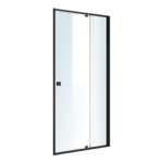 Semi Frameless Shower Screen 98 106x195cm Safety Glass Reversible Entry Black