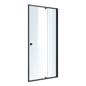 Semi Frameless Shower Screen 98 106x195cm Safety Glass Reversible Entry Black