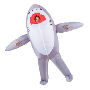 Adult Shark Inflatable Costume Lightweight Fan Operated Suit One Size Fits All