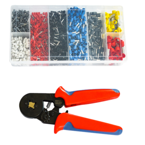 Crimping Tool Kit 1200Pcs 0.25 10mm2 Wire Ferrule Ratchet Crimper Set