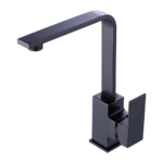 Kitchen Mixer Tap L Necked Matte Black Finish Ceramic Cartridge 300mm Height