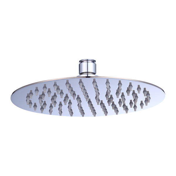 Rain Shower Head 200mm Round 304 Stainless Steel Chrome 3 Star WELS Certified