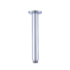 Ceiling Shower Arm Chrome 200mm Round Wall Connector Bathroom Rain Showerhead