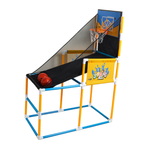 Kids Basketball Hoop Game Easy Assembly Lightweight 95x49x138cm with Accessories