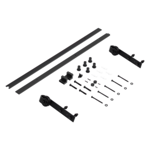 Sliding Barn Door Kit 2M Steel Track Black High Quality Easy Assembly 150kg Capacity