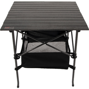 Heavy Duty Camping Table Collapsible 70cm Steel Aluminium 100kg Capacity