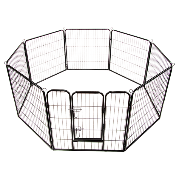 Heavy Duty 8 Panel Pet Playpen 80cm High Exercise Fence Cage Indoor Outdoor