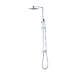 Dual Head Rain Shower Combo 8 Square High Pressure Handheld Chrome WELS Rated