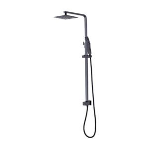 Dual Head Rain Shower Set 8 Square High Pressure Handheld WELS 3 Star Black