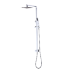 Rain Shower Head Set 8 Square Dual Heads High Pressure Mixer WaterMark WELS