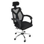 Ergonomic Office Chair Mesh High Back Adjustable Swivel Black 150kg Capacity