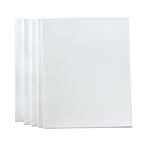 5 Pack 50x60cm Stretched Canvas Rectangular Cotton Acrylic Oil Primed Art