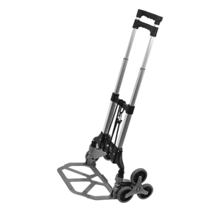 Aluminium Stair Climbing Trolley 6 Wheel Folding Cart 60kg Load Capacity