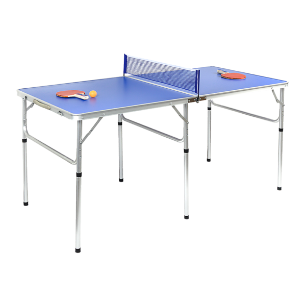 Portable 152cm Ping Pong Table Set Folding Indoor Outdoor Game Ready 9kg