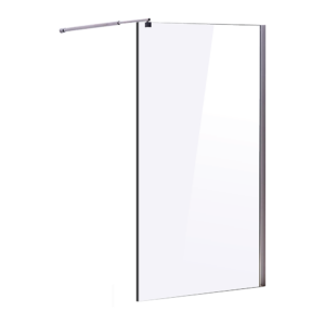 Frameless Shower Screen 10mm Toughened Safety Glass Chrome Finish