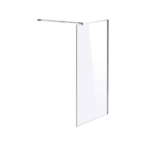 Frameless Shower Screen 10mm Toughened Safety Glass Chrome Square