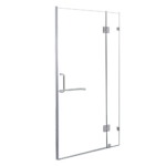 Frameless Shower Screen Tempered Glass Chrome Hardware Modern Bathroom Luxury