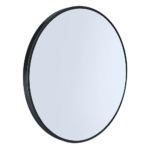 70cm Round Mirror Black Contemporary Bathroom Makeup MDF 4.0mm Thickness