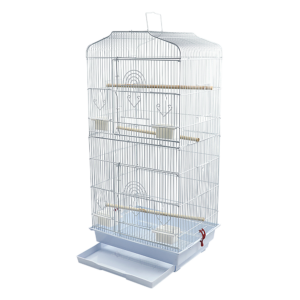 95cm Bird Cage for Small and Medium Birds Canary Parakeet Cockatiel LoveBird Finch Durable Steel Frame 3 Perches 4 Food Cups Easy Clean Play Area