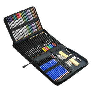 Professional Art Pencil Set 72pcs Sketch Oil Charcoal Watercolour Metallic & More