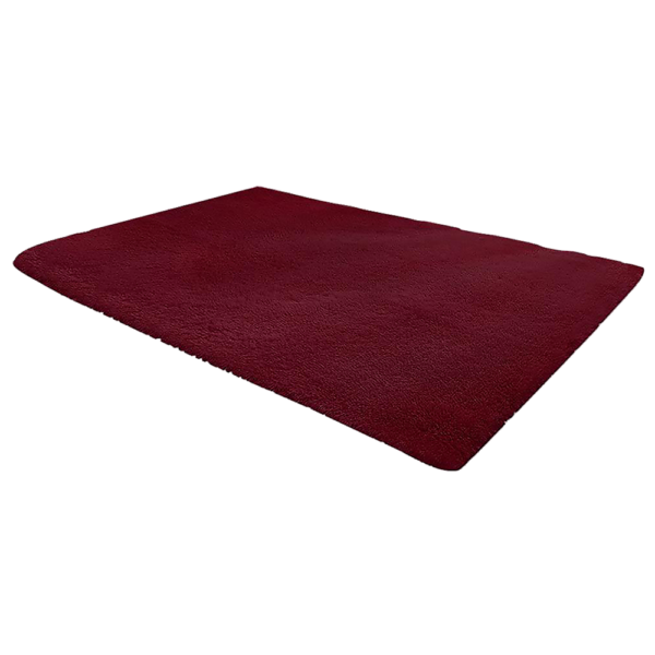 200x140cm Floor Rugs Shaggy Rug Area Carpet Bedroom Living Room Mat Burgundy Polyester