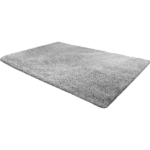 Grey Shag Rug Soft Stain Resistant Non Slip 200x140cm Bedroom Living Room Mat