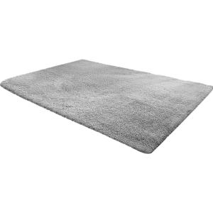 Grey Shag Rug Soft Stain Resistant Non Slip 200x140cm Bedroom Living Room Mat